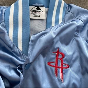 Houston Rockets Ladies City Blue Bomber Jacket